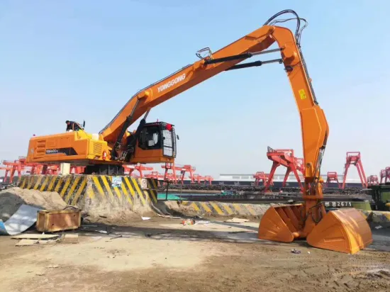 Grappin rotatif, déchargement de quai stationnaire de la machine de manutention Ygz420